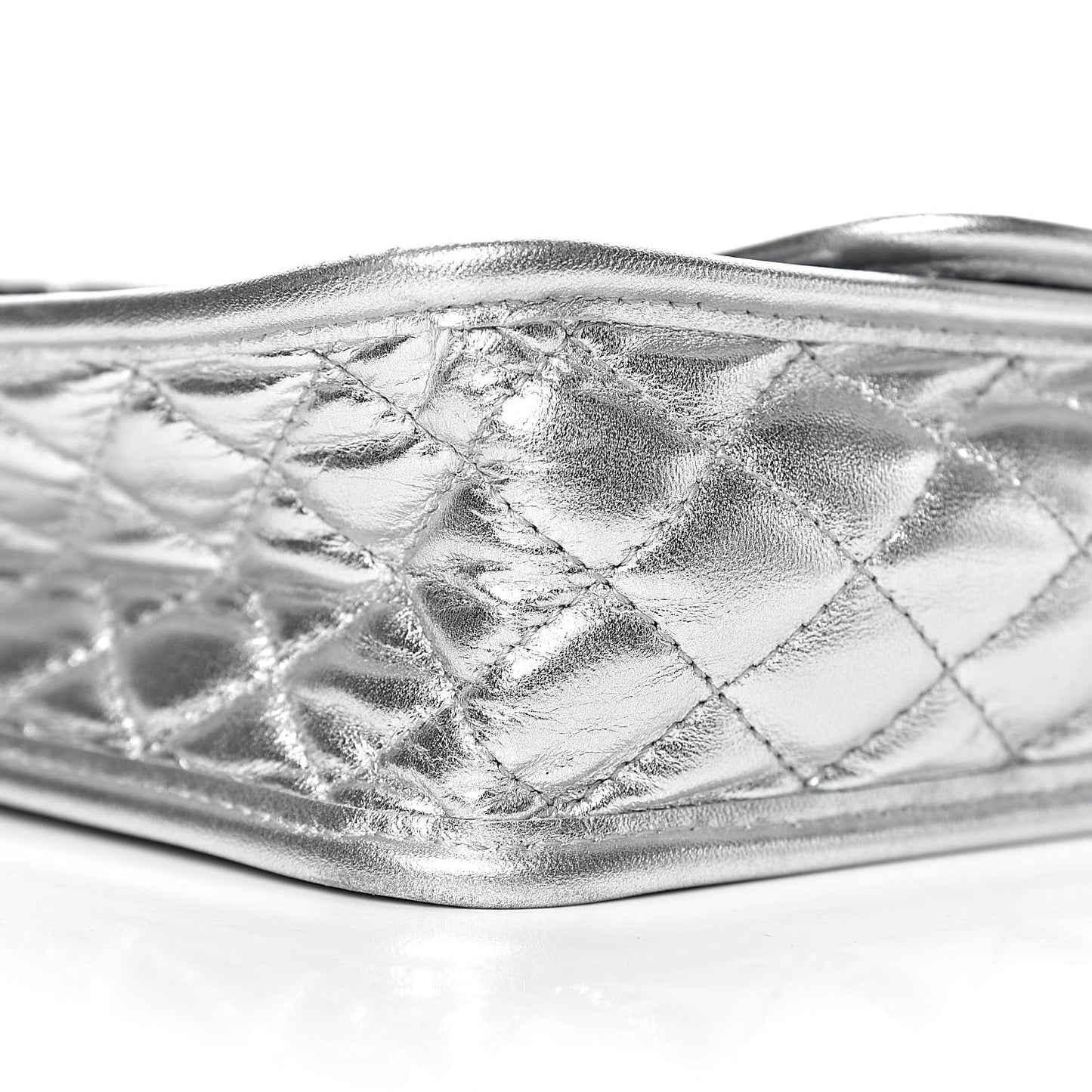 Vinyl Large Ice Cube Flap Silver