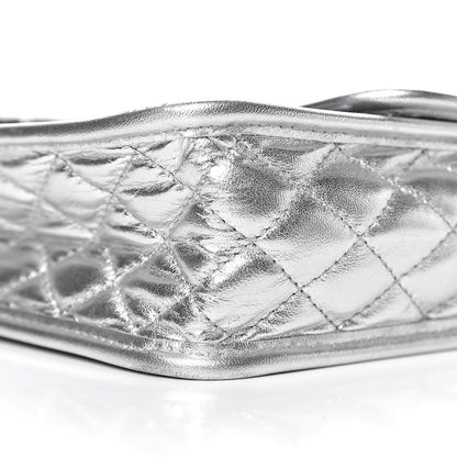 Chanel Vinyl Large Ice Cube Flap Silver 9 of 10