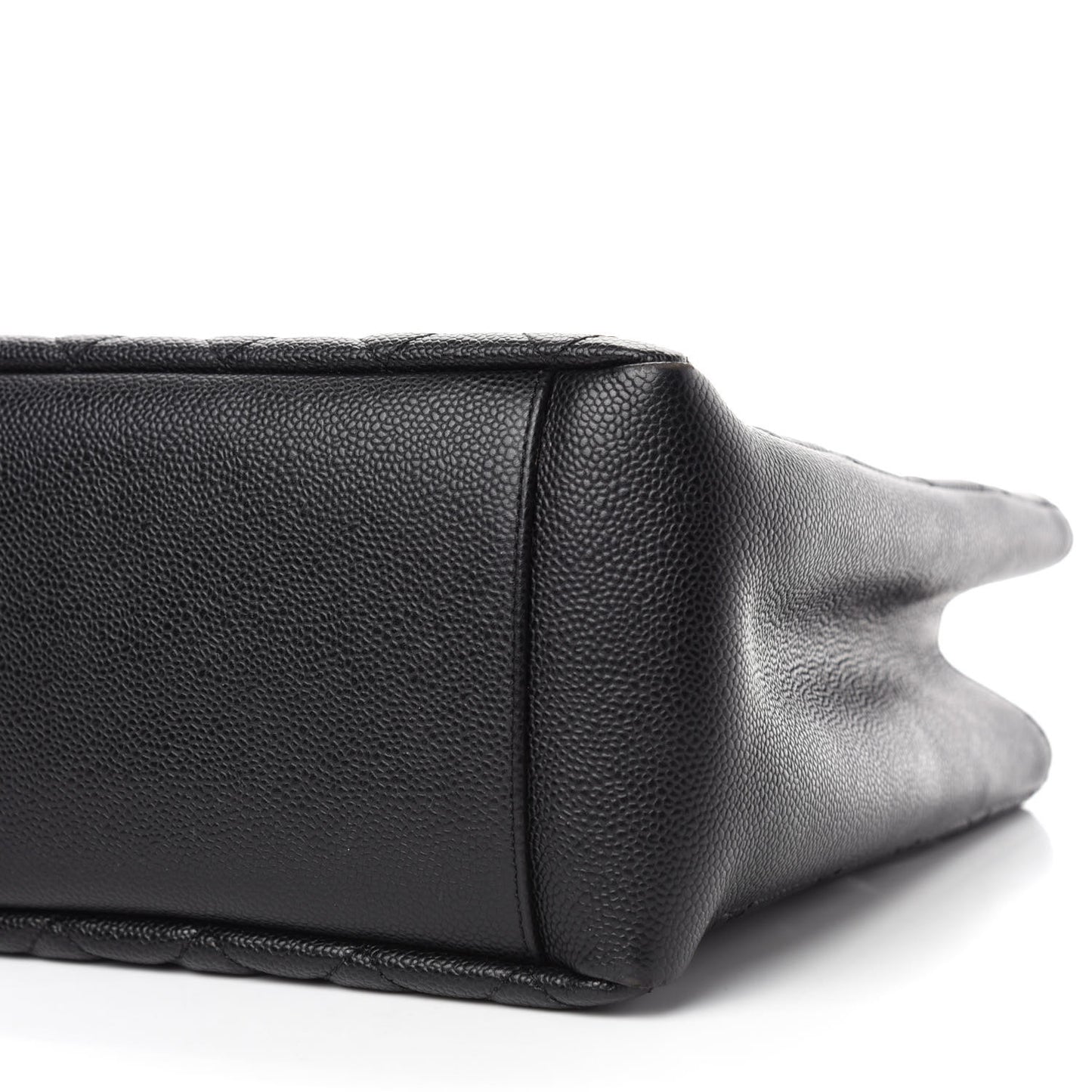 Caviar Quilted Grand Shopping Tote GST Black