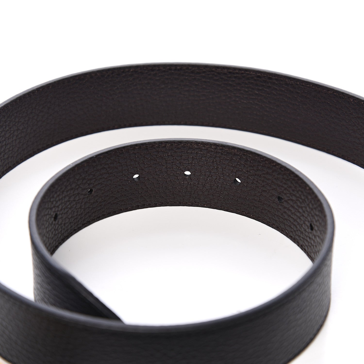 Gucci Calfskin Double G Reversible 37mm Belt 110 44 Black Cocoa 5 of 5