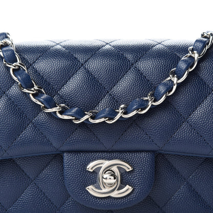 Chanel Caviar Quilted Mini Rectangular Flap Navy 11 of 11
