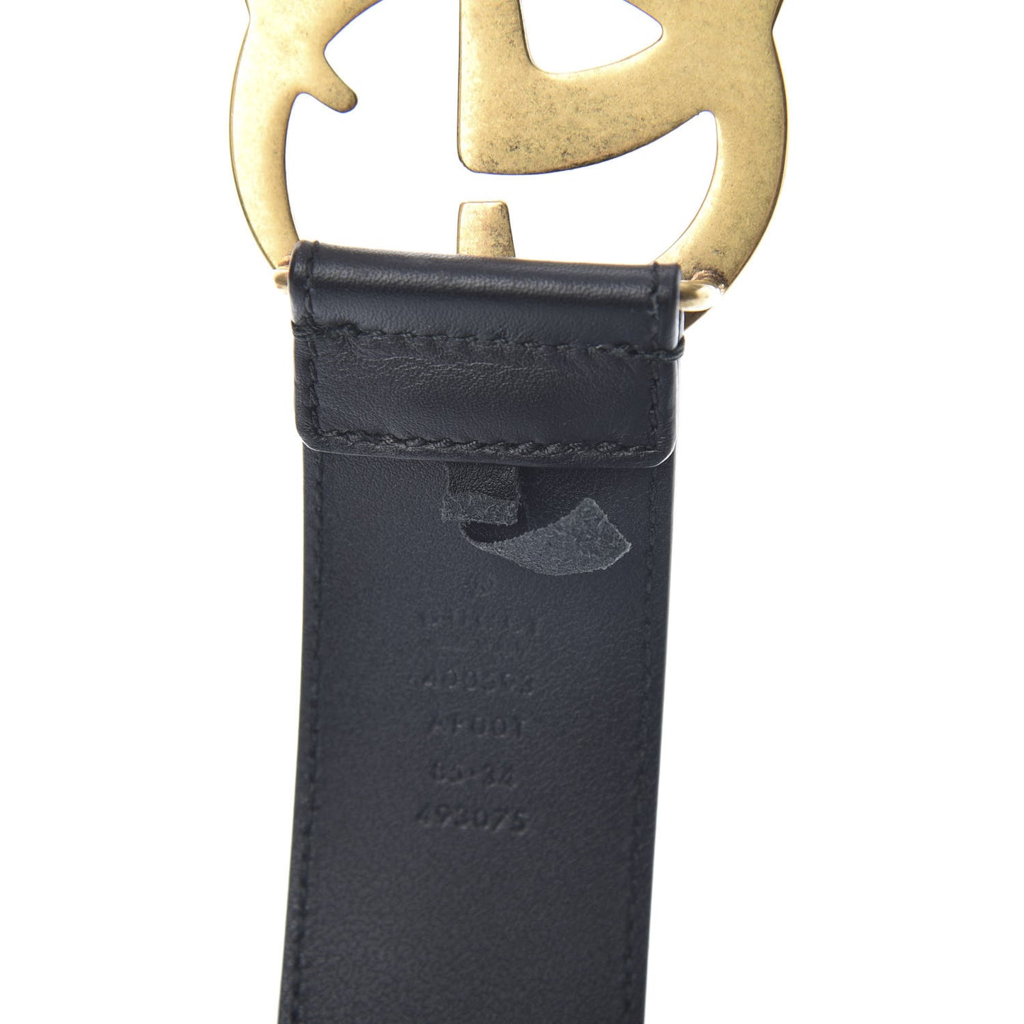 Calfskin Double G 40mm Belt 85 34 Black