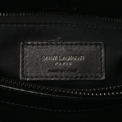 Saint Laurent Calfskin Y Quilted Monogram Monochrome Medium Loulou Chain Satchel Black 6 of 10