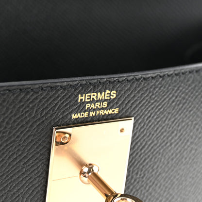 Hermes Epsom Kelly Sellier 28 Black 6 of 10