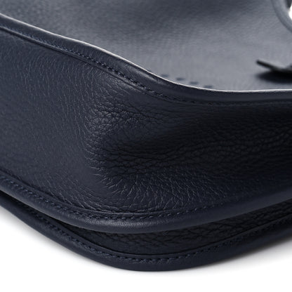 Hermes Taurillon Clemence Evelyne III PM Bleu Nuit 8 of 9