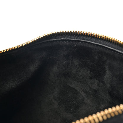Celine Supple Calfskin Cuir Triomphe Small Heloise Shoulder Bag Black 11 of 12