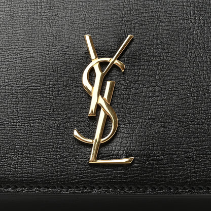 Saint Laurent Smooth Calfskin Monogram Phone Holder Crossbody Black 7 of 9