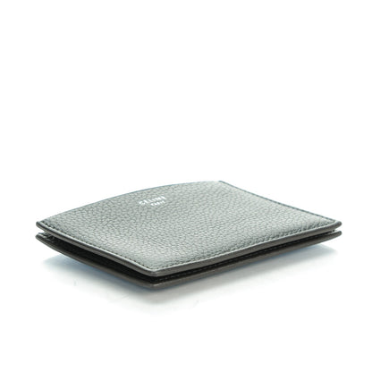 Celine Drummed Calfskin Gusset Card Holder Black 4 of 6