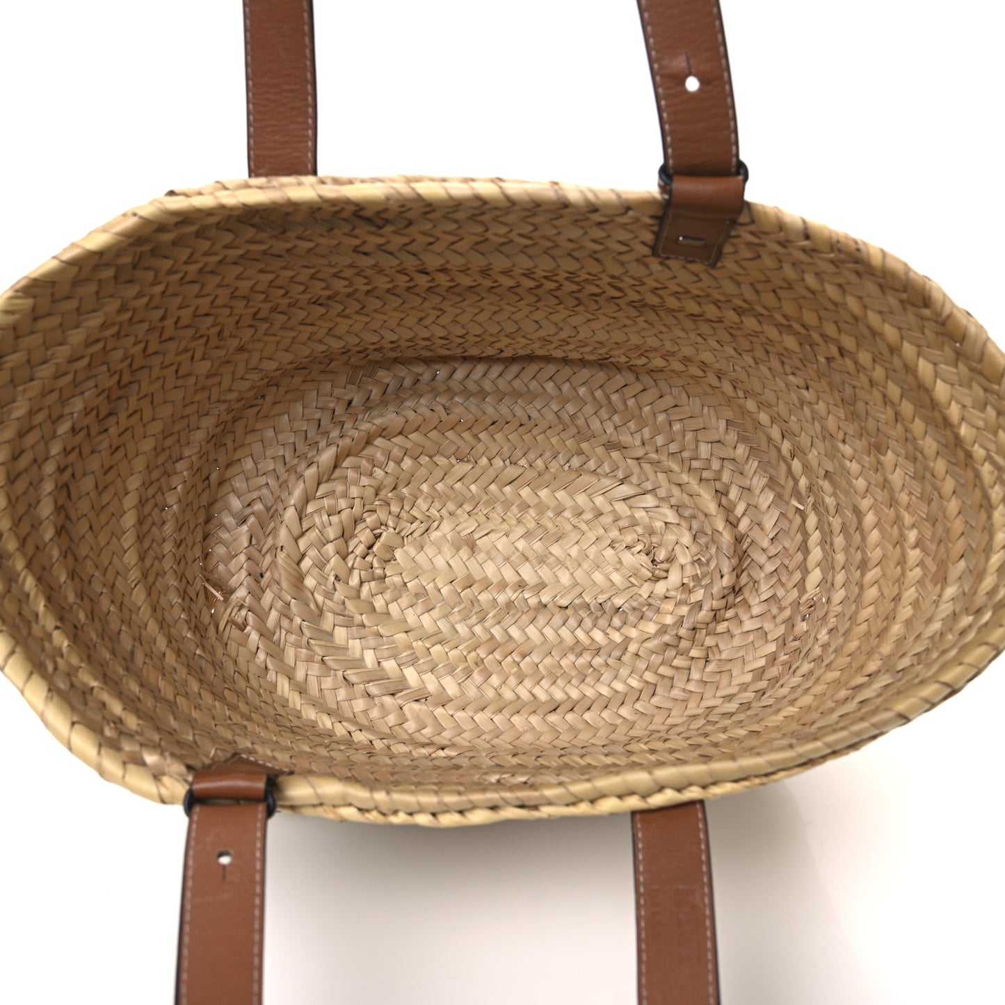 Raffia Basket Tote Bag Natural Tan
