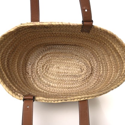 Loewe Raffia Basket Tote Bag Natural Tan 5 of 13