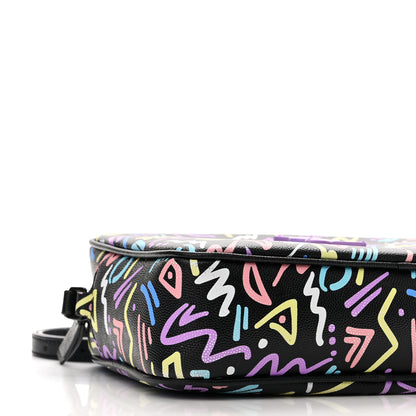 Saint Laurent Grain De Poudre Medium Classic Monogram Multicolor Graphic Print Lou Camera Bag Black 11 of 12