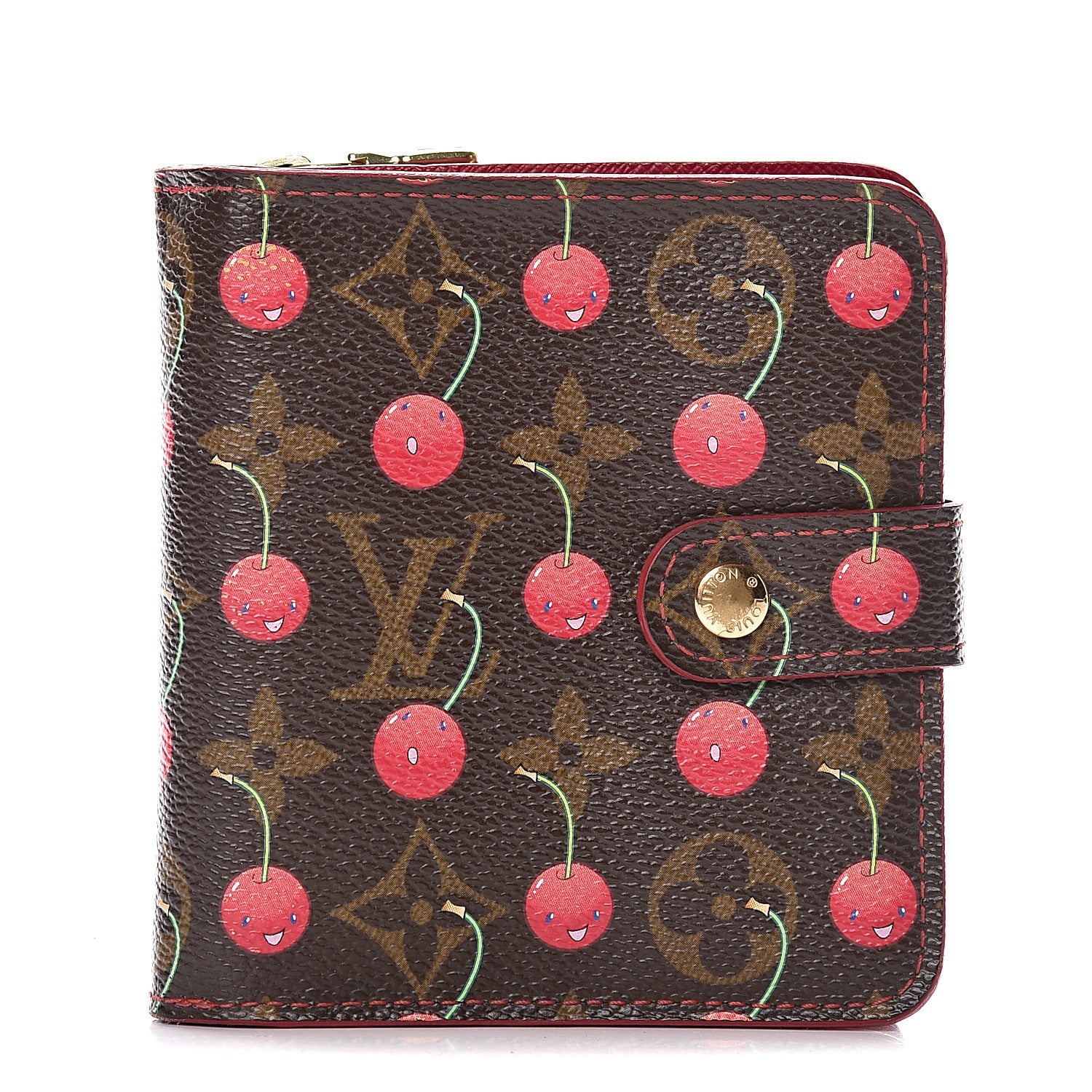 Louis Vuitton Monogram Cerises Compact Zippe Wallet 1 of 11