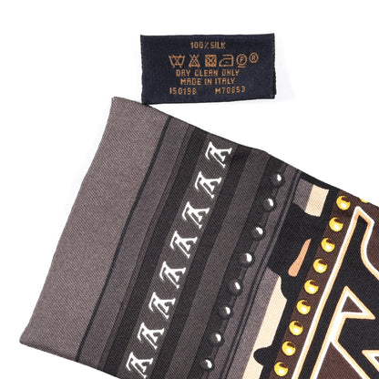 Louis Vuitton Silk Monogram LV World Bandeau Brown 4 of 4