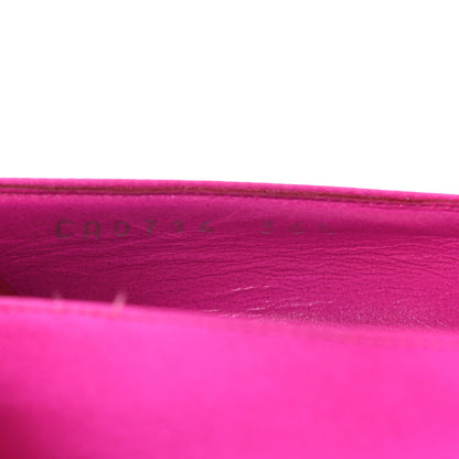 Christian Dior Satin Crystal Flower Pumps 36.5 Fuchsia 8 of 8