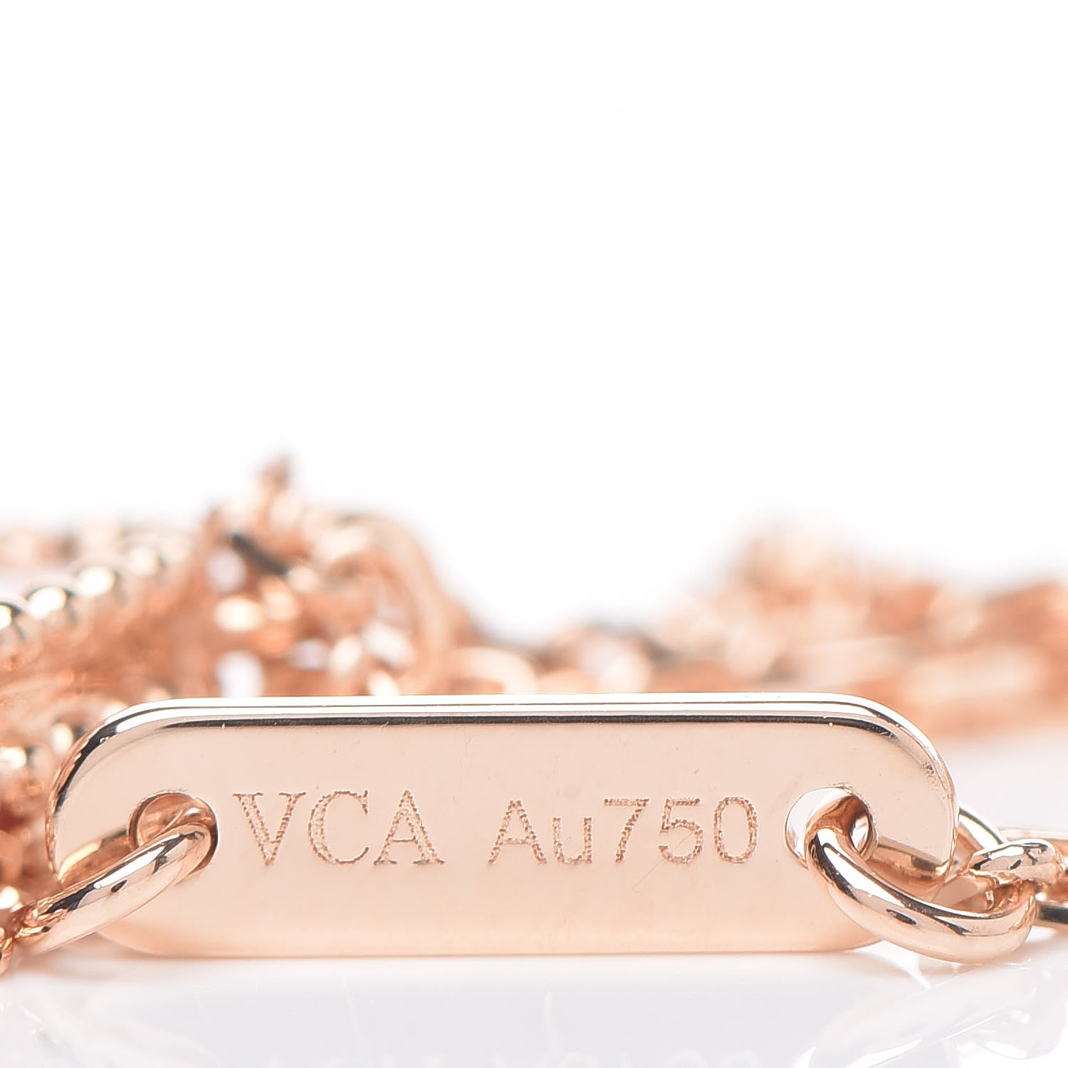 Van Cleef & Arpels 18K Rose Gold Carnelian Sweet Alhambra Heart Bracelet 5 of 7