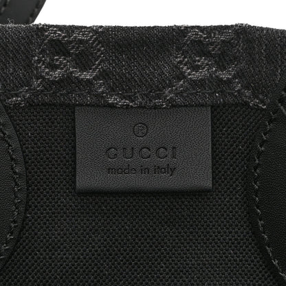 Gucci Denim Ophidia GG Monogram Tote Medium Black Grey 7 of 12