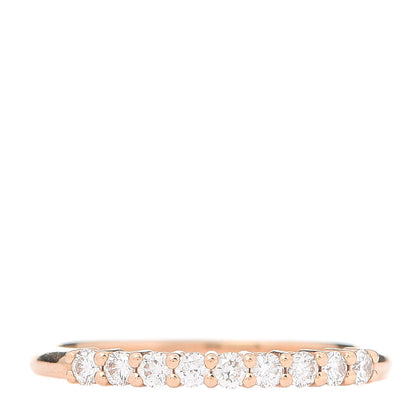 Tiffany 18K Rose Gold Diamond 2.2mm Half Circle Embrace Band Ring 57 8 1 of 6