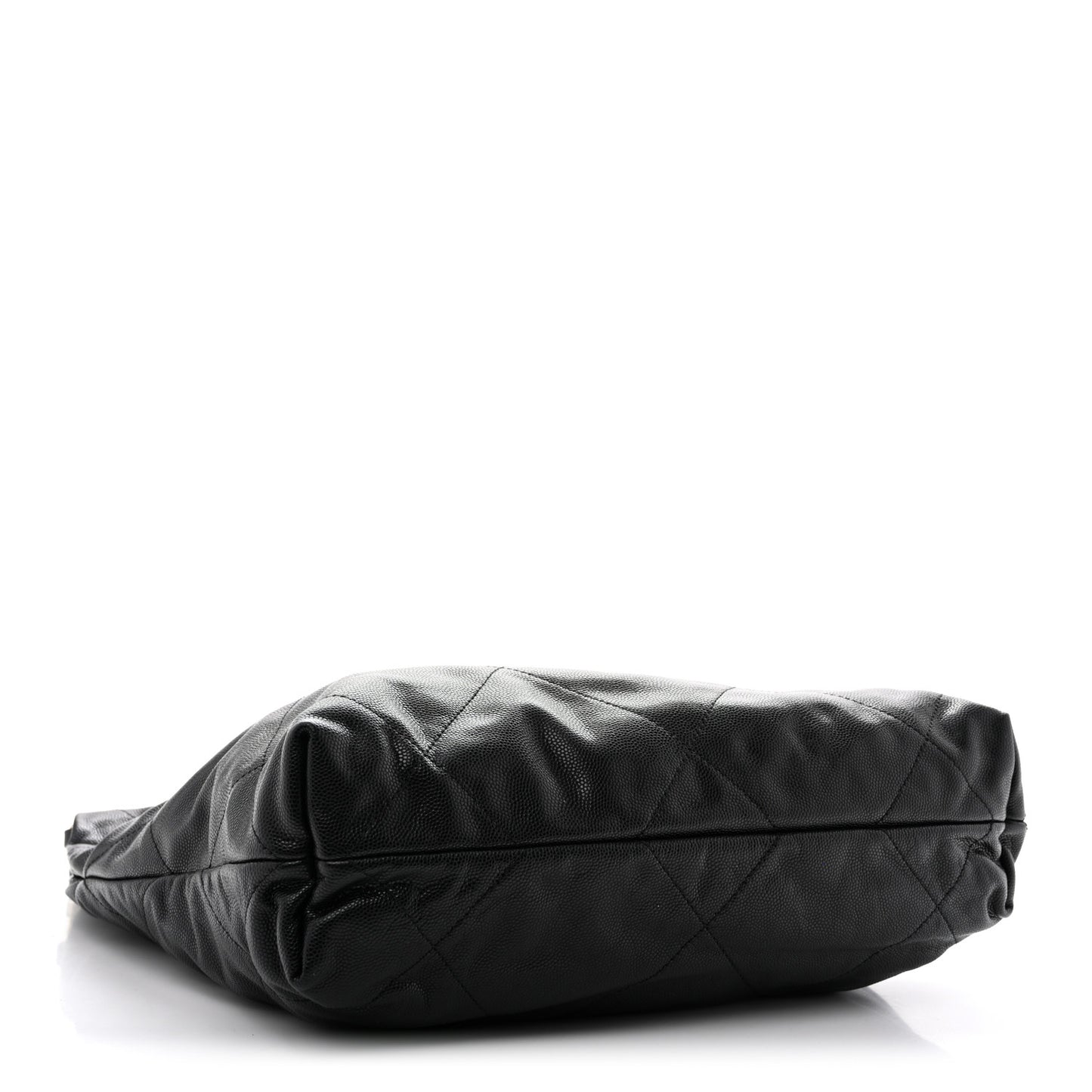 Shiny Caviar Quilted Monochrome Small Chanel 22 Black