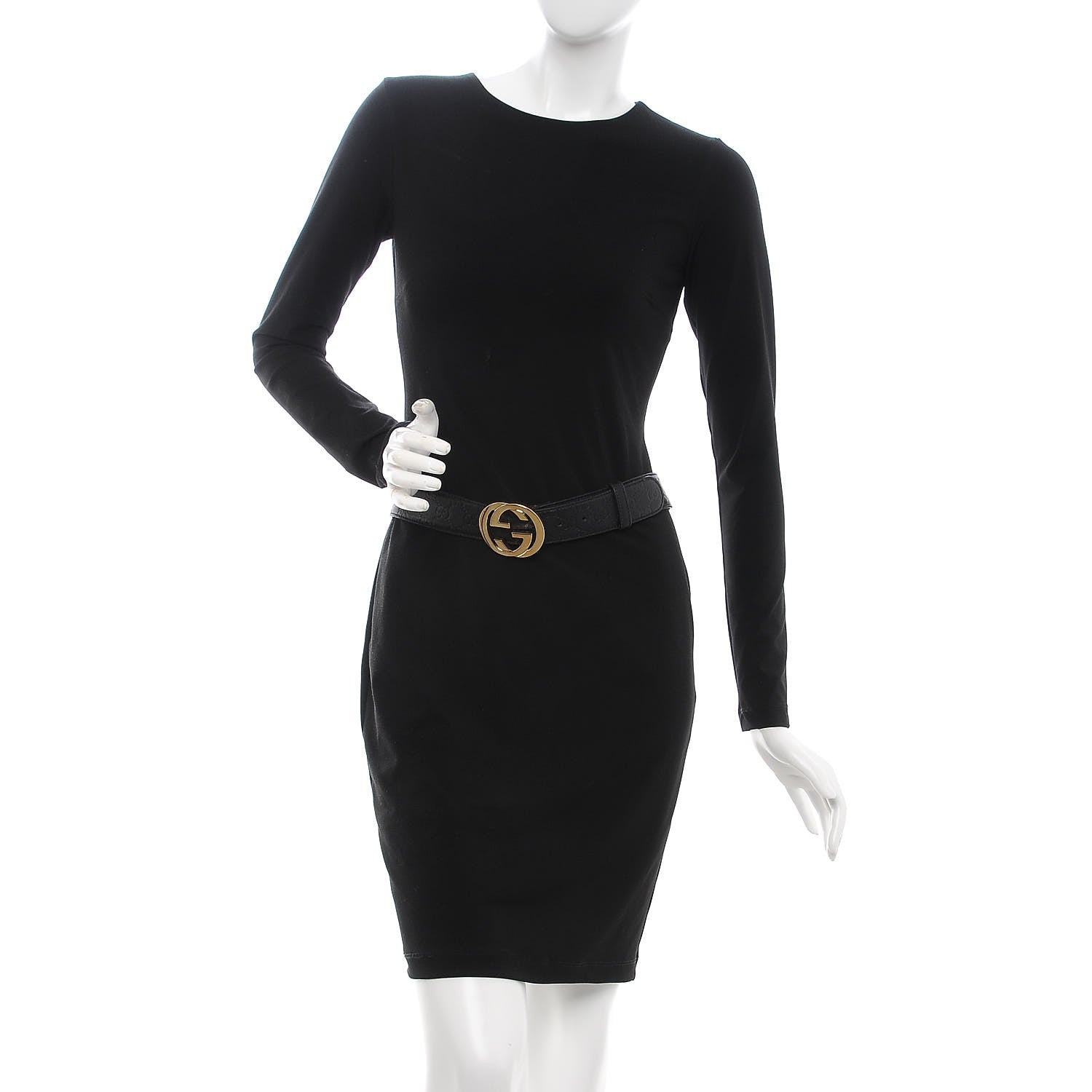Gucci Guccissima Interlocking G 40mm Belt 80 32 Black 2 of 9