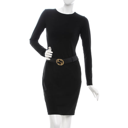 Gucci Guccissima Interlocking G 40mm Belt 80 32 Black 2 of 9