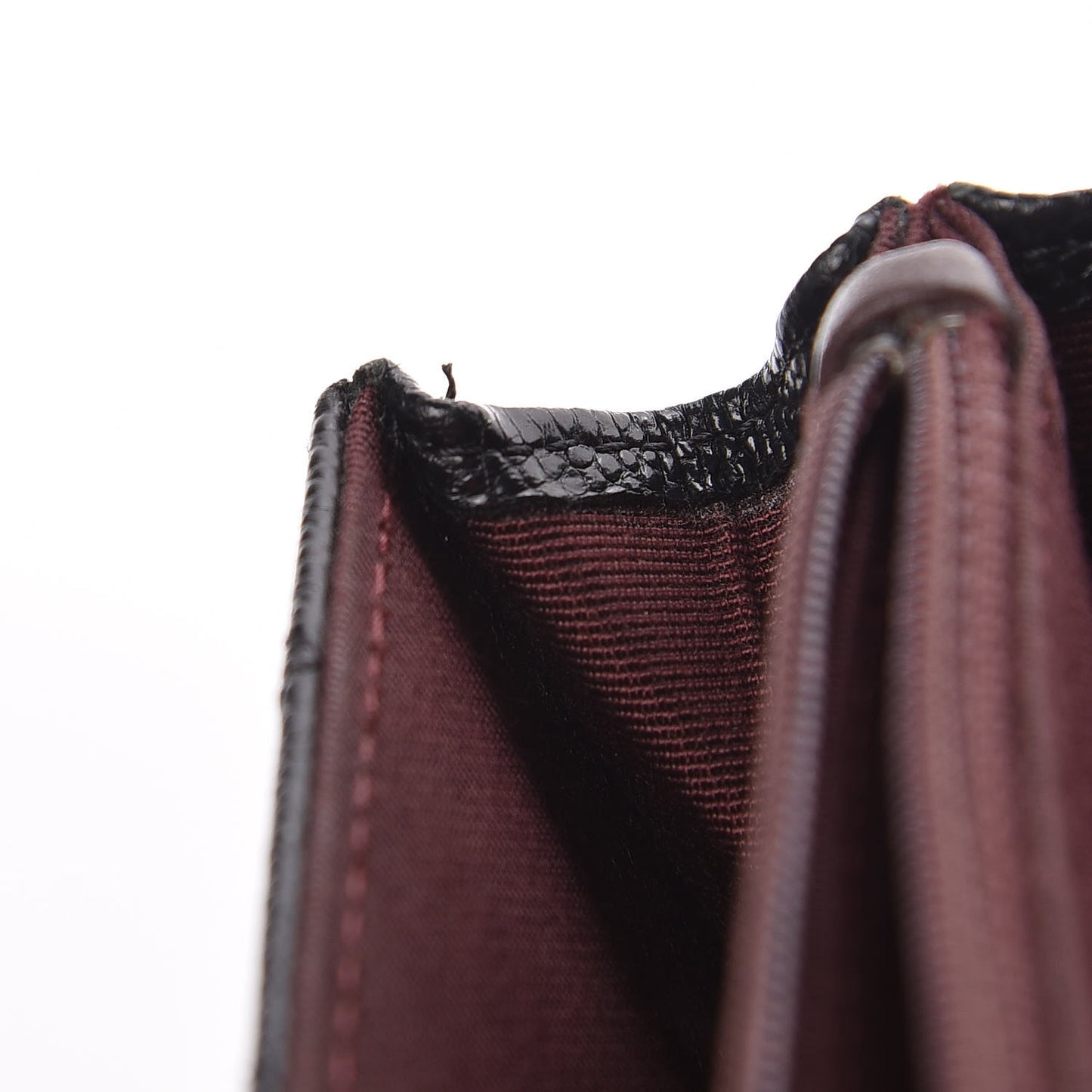 Caviar Quilted Square Wallet On Chain WOC Black