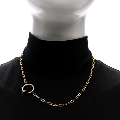 Cartier 18K Pink Gold Diamond Juste Un Clou Chain Necklace 2 of 4