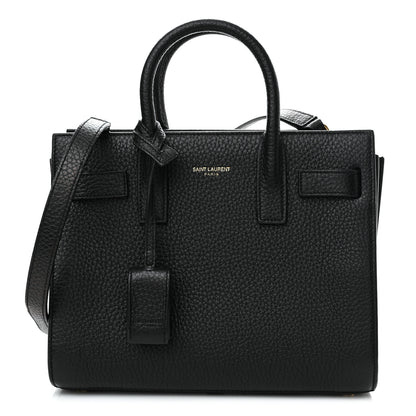 Saint Laurent Grained Calfskin Nano Sac De Jour Black 1 of 8