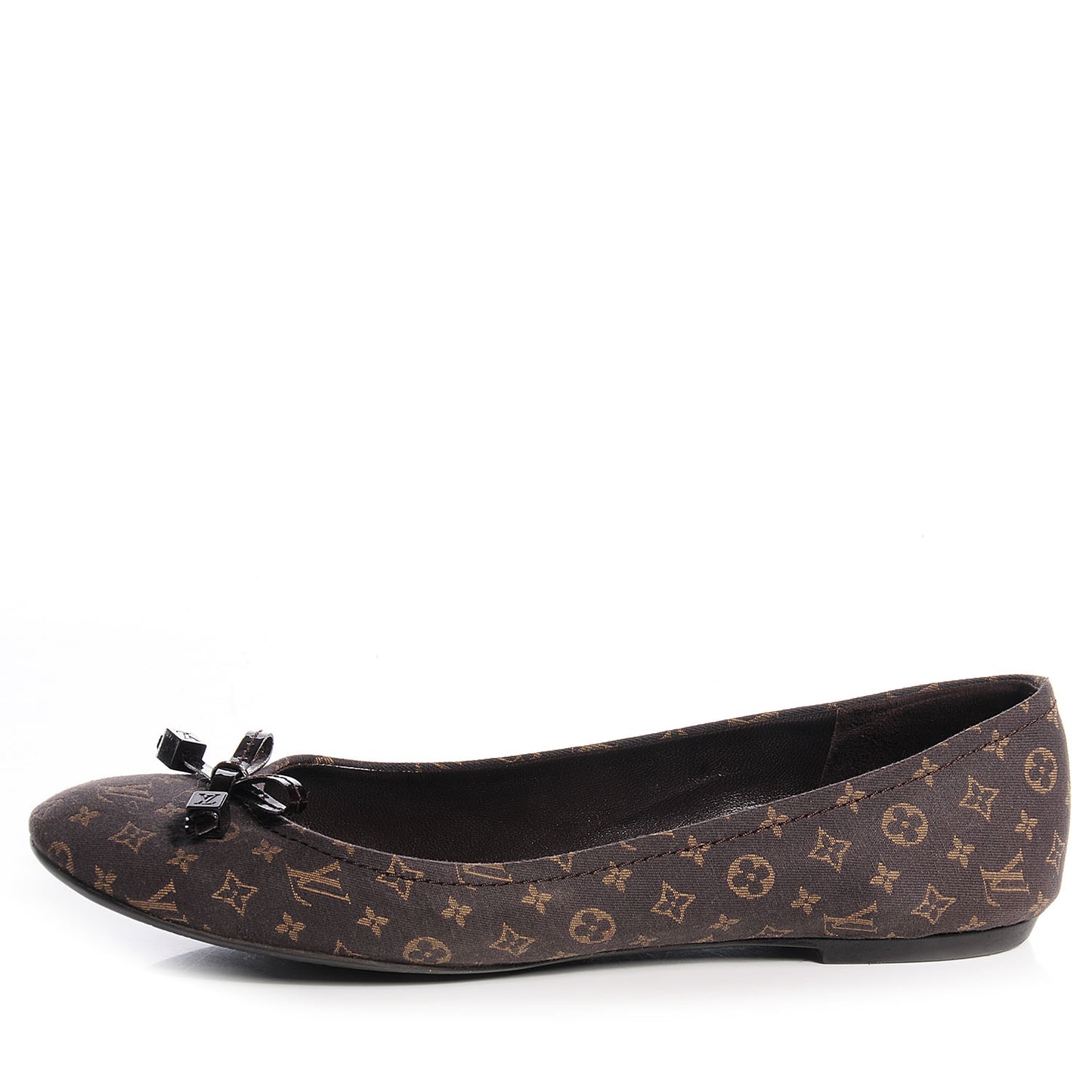 Monogram Canvas Idylle Debbie Ballerina Flats 40.5 Fusain