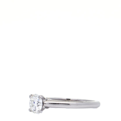 Cartier Platinum Diamond .71ct Solitaire 1895 Engagement Ring 52 6 4 of 10