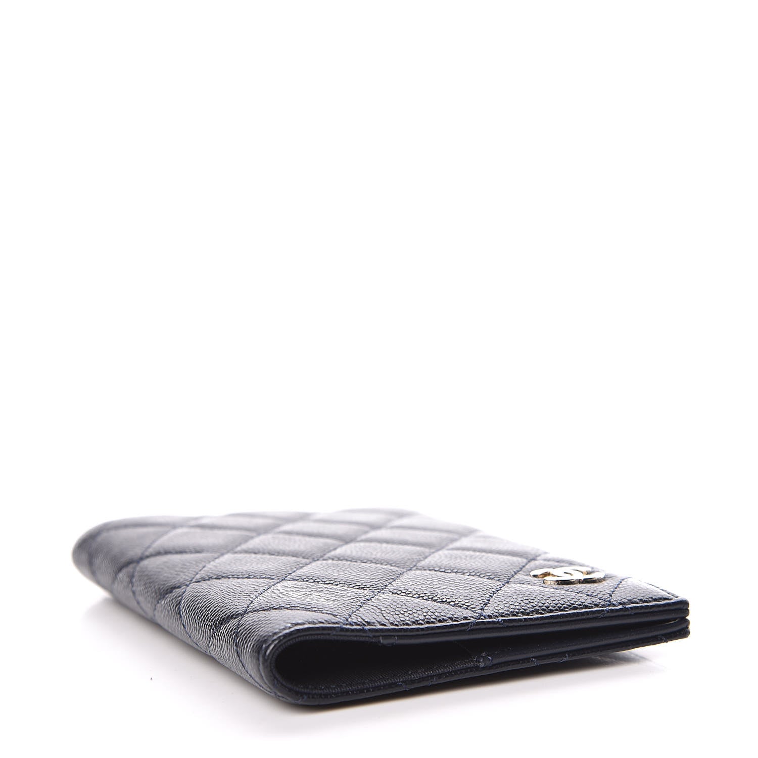 Chanel Caviar Quilted Passport Holder Navy 4 of 12