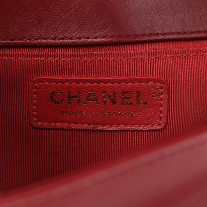 Chanel Calfskin Quilted Medium Boy Flap Red 6 of 12