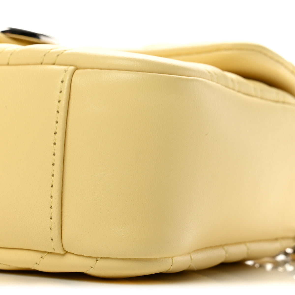Lambskin Matelasse Small GG Marmont Shoulder Bag Yellow