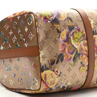 Louis Vuitton Metallic Monogram LV Garden Keepall Bandouliere 45 Gold 7 of 8