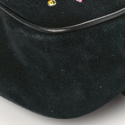 Saint Laurent Suede Crystal Camera Bag Black 8 of 8