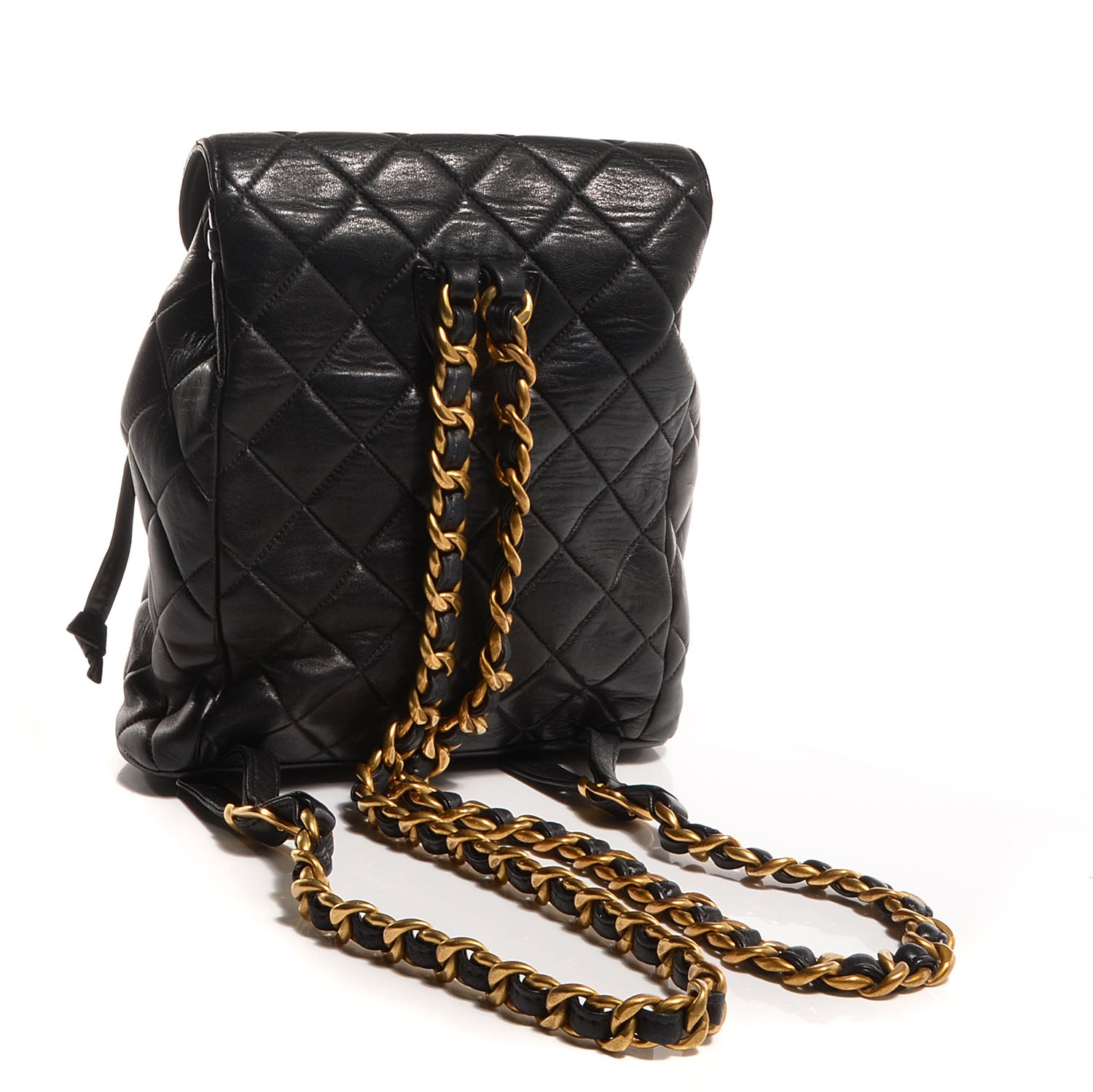 Chanel Lambskin Quilted Backpack Black 3 of 8