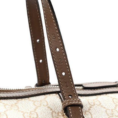 Gucci GG Supreme Monogram Calfskin Medium Nice Boston New Mystic White Beige Brown 16 of 16