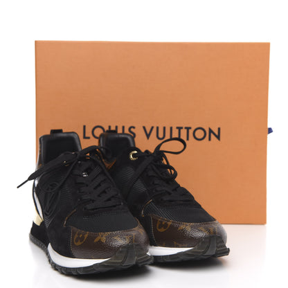 Louis Vuitton Suede Monogram Run Away Sneakers 40 Black 9 of 9