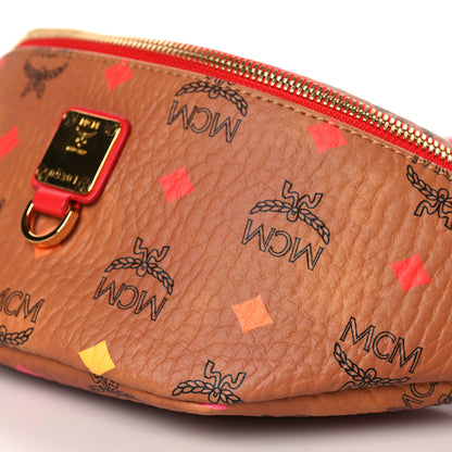 MCM Skyoptic Visetos Small Fursten Belt Bag Diamond Cognac 7 of 7