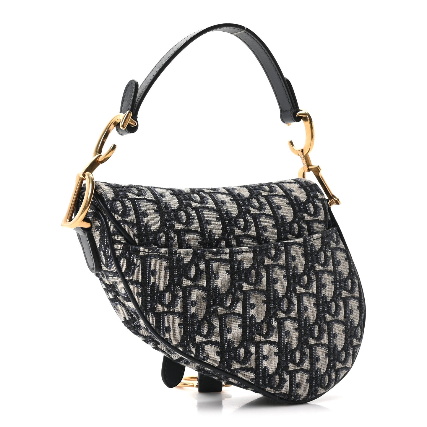 Oblique Mini Saddle Bag Blue