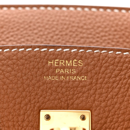 Hermes Togo Birkin 25 Gold 6 of 11