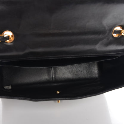 Chanel Lambskin Quilted Jumbo Single Flap Black 5 of 7