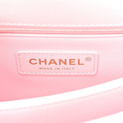 Chanel Caviar Quilted Mini Coco Handle Flap Light Pink 6 of 9