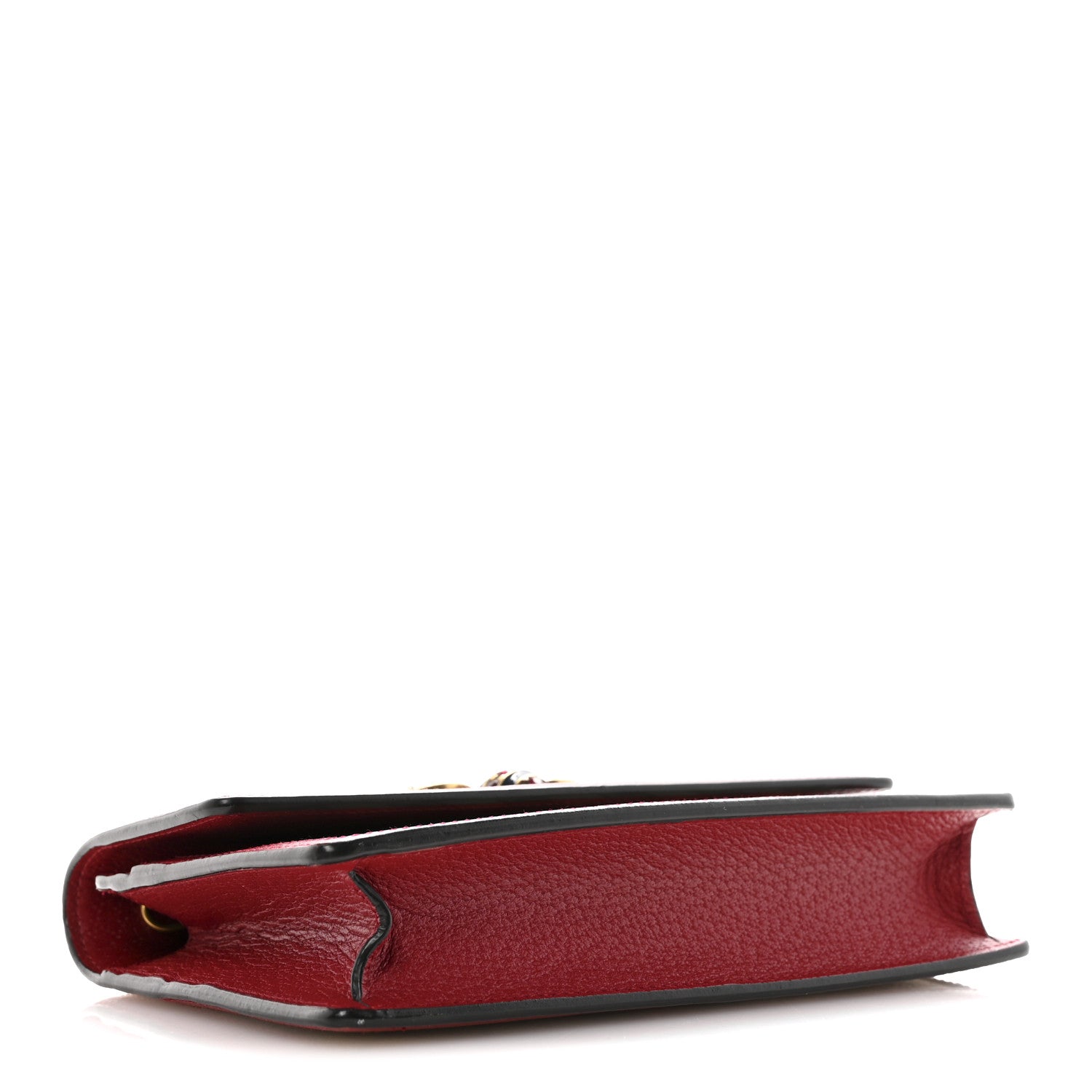 Gucci GG Supreme Monogram Web Queen Margaret Chain Wallet Red 4 of 11