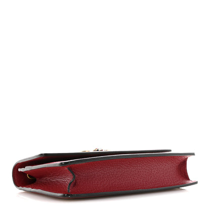 Gucci GG Supreme Monogram Web Queen Margaret Chain Wallet Red 4 of 11