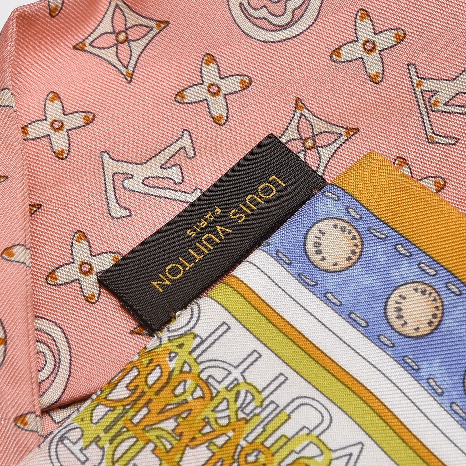 Louis Vuitton Silk Monogram Map Bandeau 5 of 9