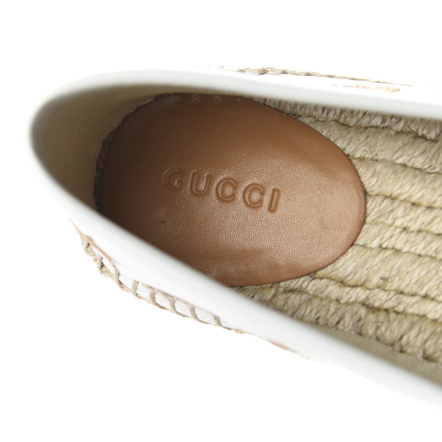 Calfskin Bee Star Embroidered Espadrilles 37 White