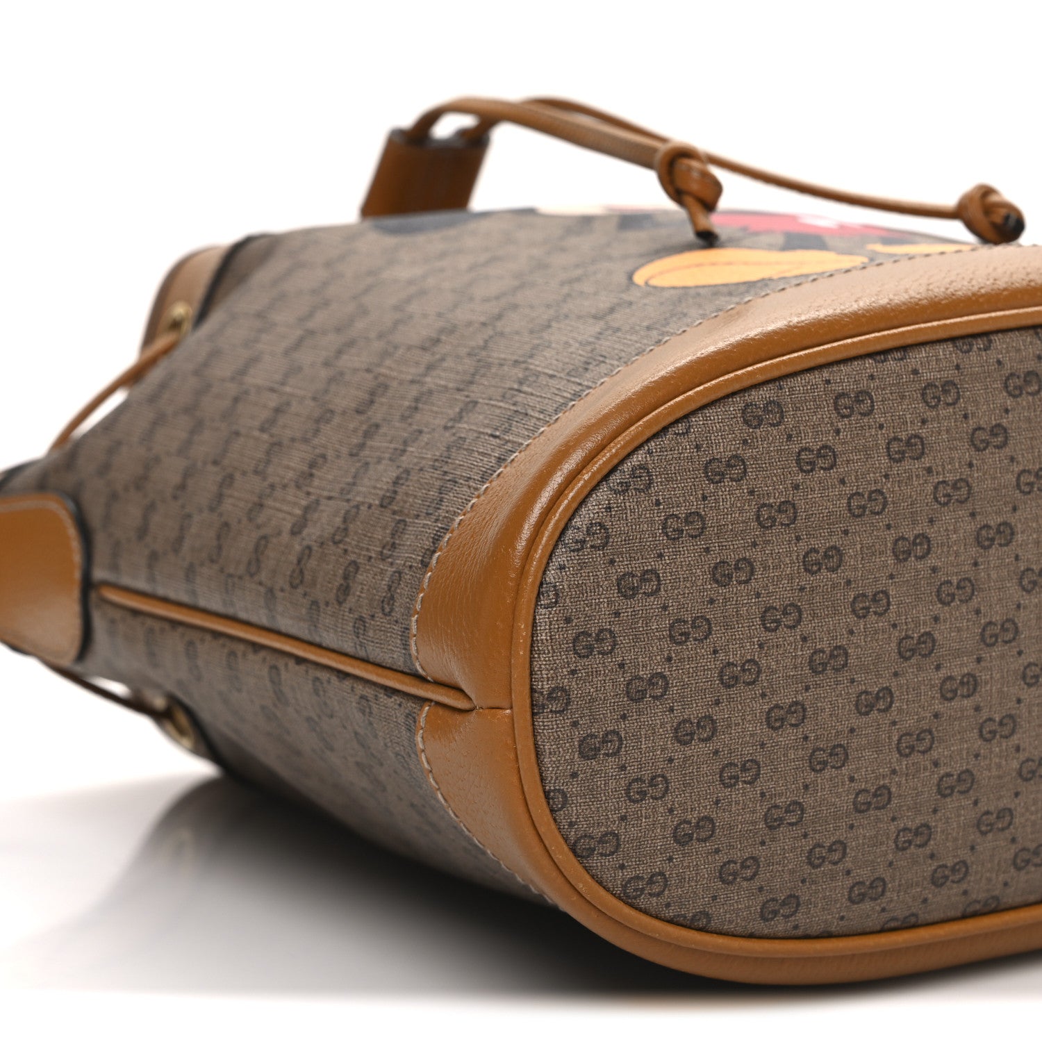 Gucci X DISNEY Mini Vintage GG Supreme Monogram Bucket Bag Beige Vintage Sun Oil 9 of 10