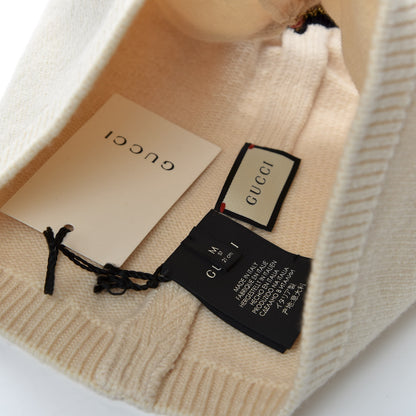 Gucci Wool Web Balaclava Beanie Hat M Ivory 5 of 5