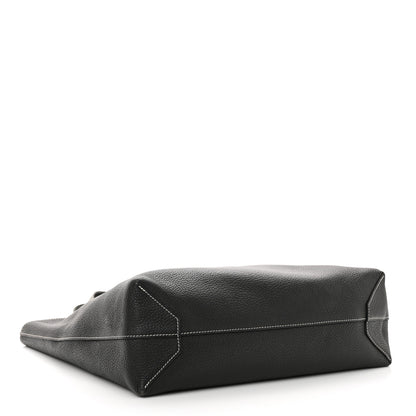 Hermes Sikkim Taurillon Clemence Double Sens 36 Reversible Tote Black Graphite 6 of 17