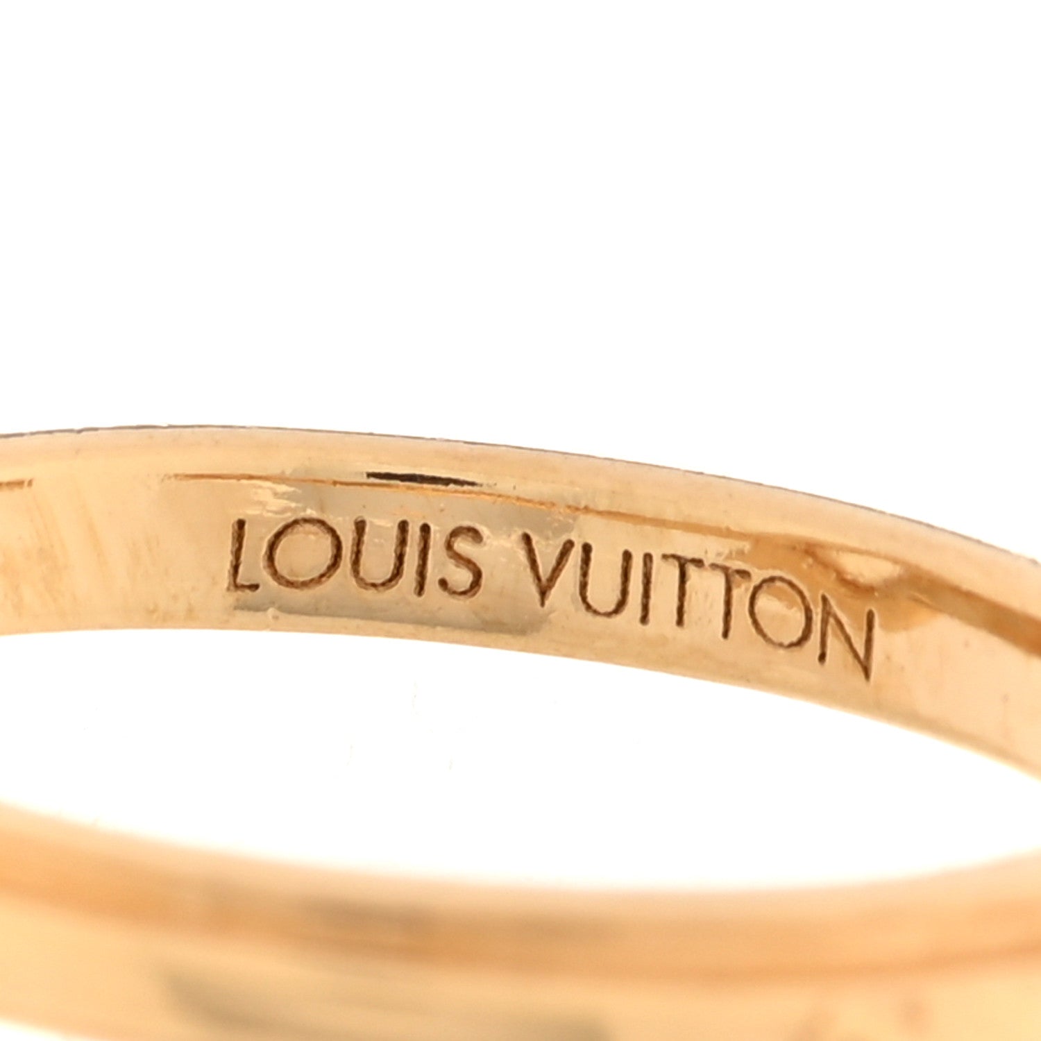 Louis Vuitton LV And Me Letter Q Ring M 50/5.25 Gold 4 of 5